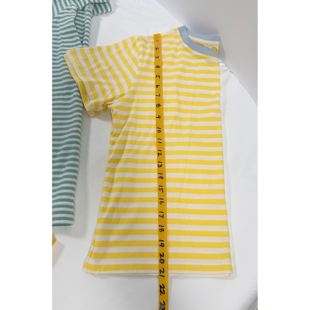 Free Assembly Striped T-Shirt Bundle Yellow Ringer Tee & Green V-Neck Terry Top - Picture 8 of 16
